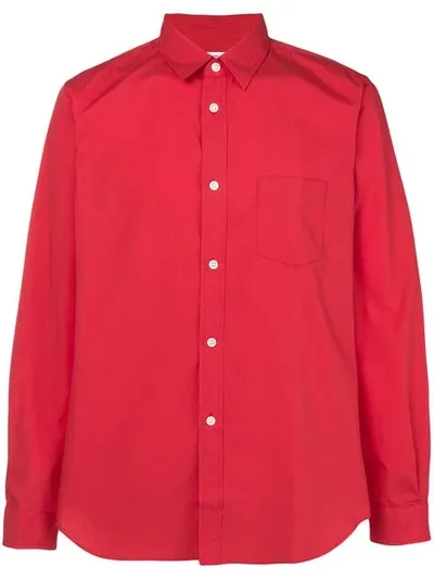 Comme Des Garçons Shirt Logo Print Shirt In Orange