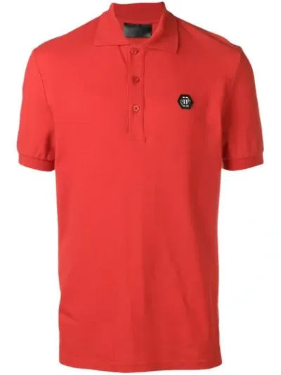 Philipp Plein Tm Polo Shirt In Red