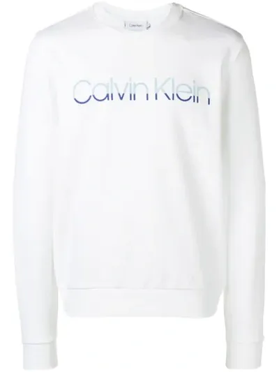 Calvin Klein Logo Print T-shirt In White