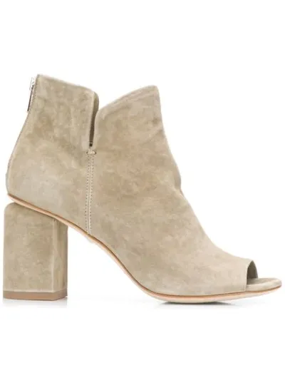 Officine Creative Denise Open-toe Boots In Neutrals