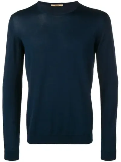 Nuur Basic Longsleeved T-shirt In Blue