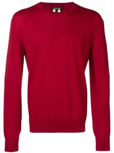 Roberto Cavalli Relaxed-fit Jumper In Red