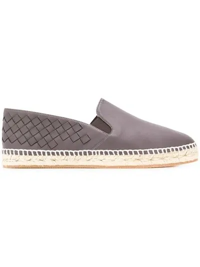 Bottega Veneta Woven Espadrilles In Brown