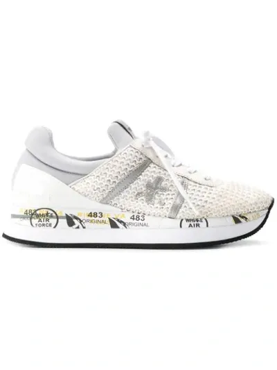 White Premiata Liz Sneakers In White