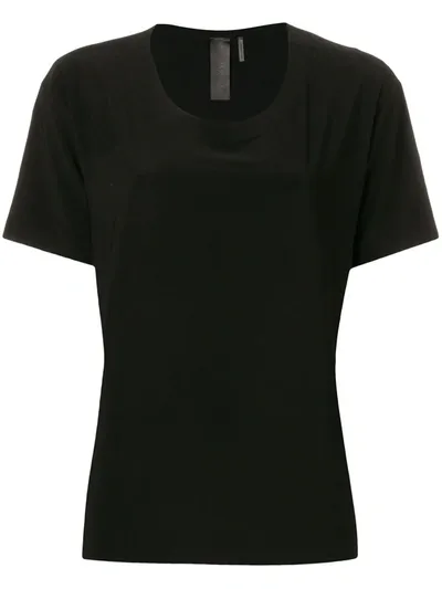 Norma Kamali Scoop Neck T-shirt In Black