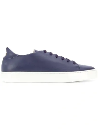 Giorgio Armani Klassische Sneakers In Purple