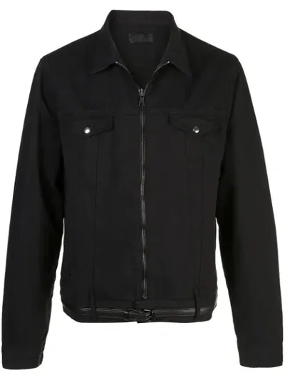 Rta 111 Belted Jacket In Black