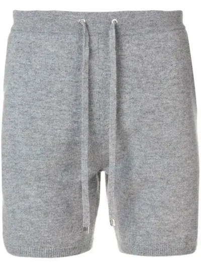 Ron Dorff Cashmere Track Shorts In Grey