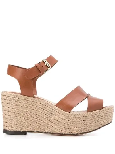 Tila March Tahoe Wedge Sandals In Brown