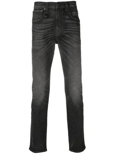 R13 Slim-fit Jeans In Black