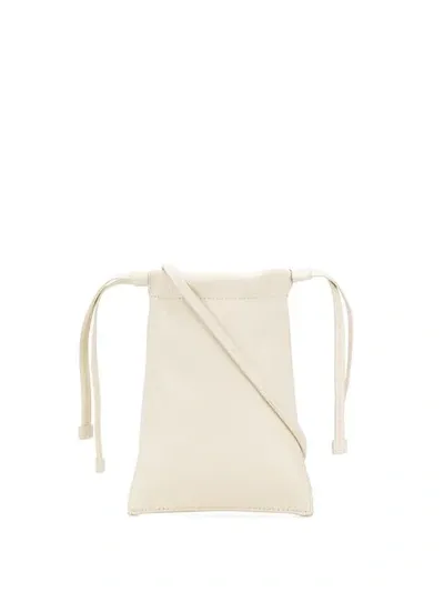 Bonastre Drawstring Top Clutch In Neutrals