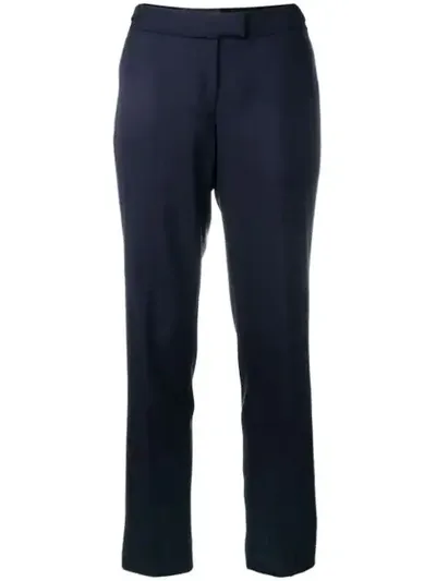 Officine Generale High Waist Trousers In Blue