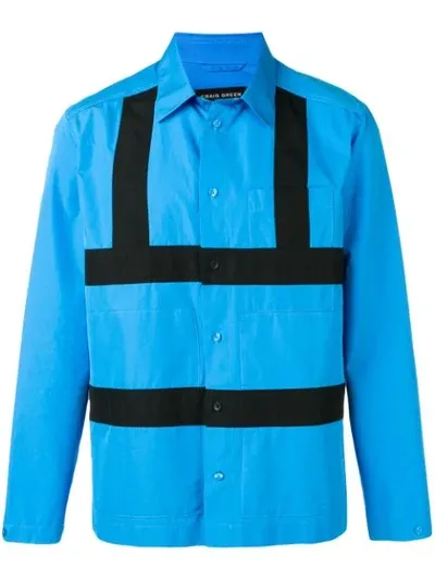 Craig Green Contrast Panel Shirt In Blue