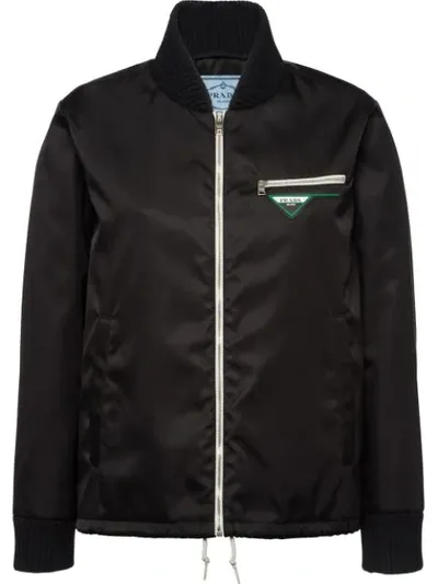 Prada Gabardine-jacke In Black