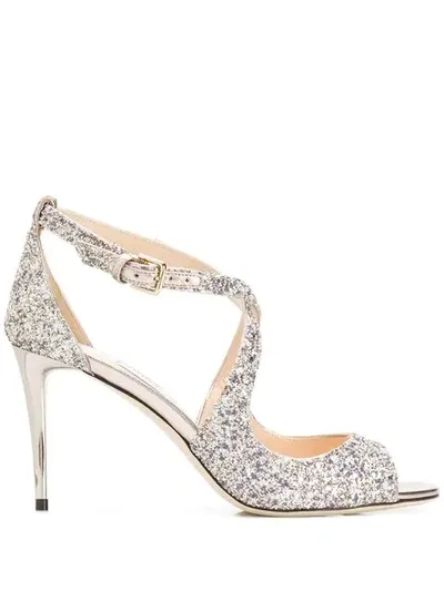 Jimmy Choo Emily Sandals In Metallic