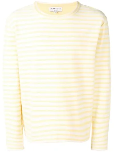 Ymc You Must Create Horizontal Stripe Jumper In Yellow