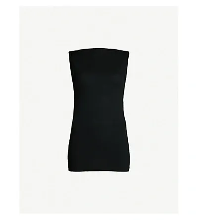 Wolford Aurora Crewneck Stretch-jersey In Black