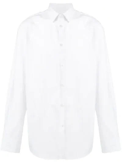 Kenzo Back Logo Print Shirt In White