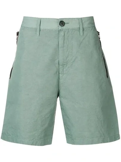 Stone Island Shadow Project Deck Shorts In Green