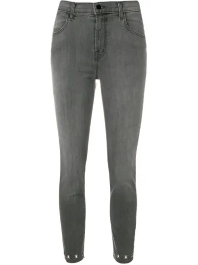 J Brand Alana Cropped Jeans In Grey