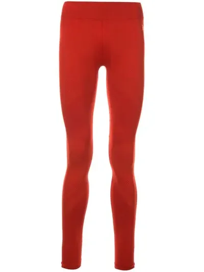 Asics Athletic Leggings In Red