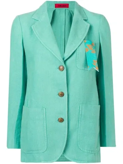 The Gigi Single Breasted Blazer In Green