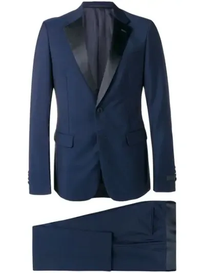 Prada Single-breasted Tuxedo In Blue