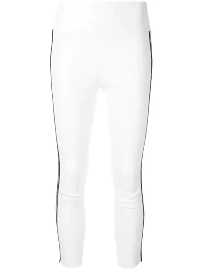 Sprwmn Athletic Capri Leggings In White