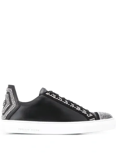 Philipp Plein Crystal Sneakers In Black