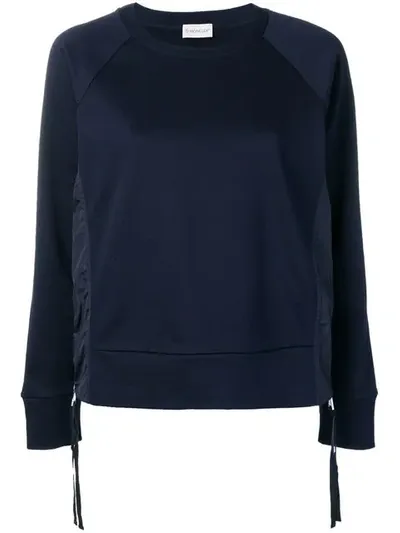 Moncler Side Zip Sweatshirt In Blue