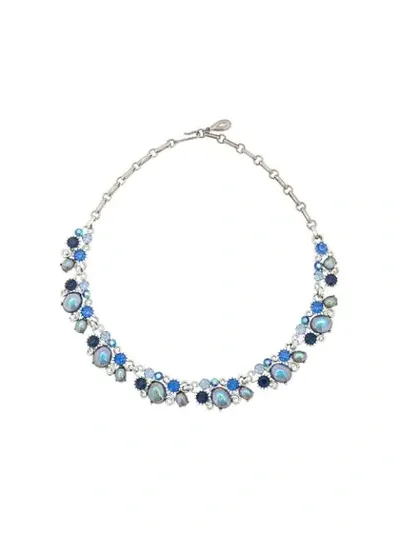 Pre-owned Susan Caplan Vintage Lisner Necklace In Blue