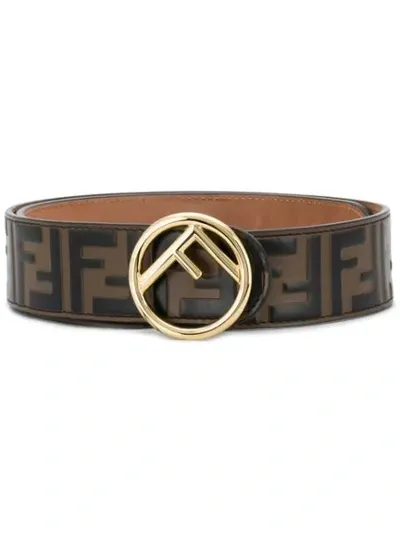 Fendi Belt In Black,brown