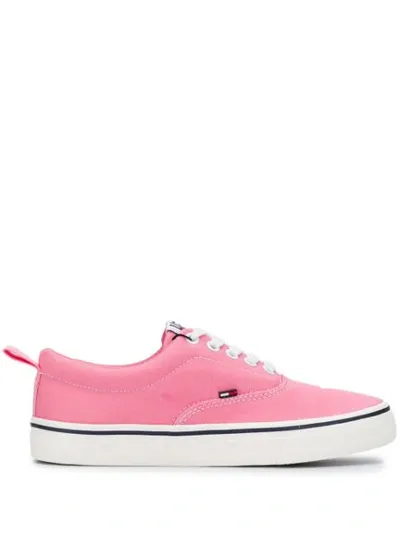 Tommy Hilfiger Lace-up Sneakers In Pink