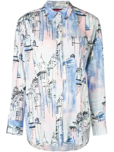 Sies Marjan City Print Shirt Multicolor In Blue