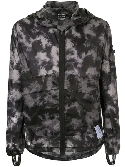 Satisfy Tie Dye Lightweight Jacket In Black