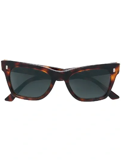 Celine Square Frame Sunglasses In Brown