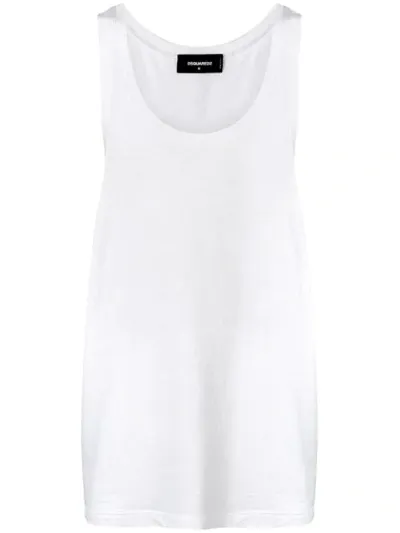 Dsquared2 Sleeveless Undershirts In White