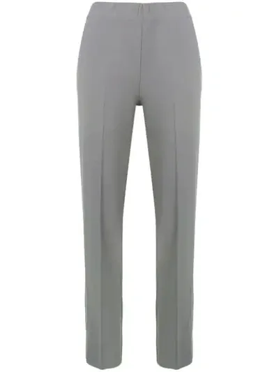 D-exterior Mid Rise Tailored Trousers In Grey