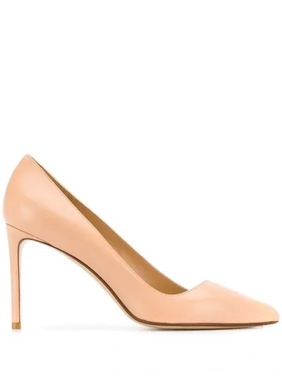 Francesco Russo Pointed Stiletto Pumps In Neutrals