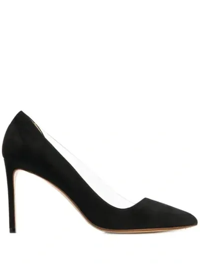 Francesco Russo D'orsay Stiletto Pumps In Black