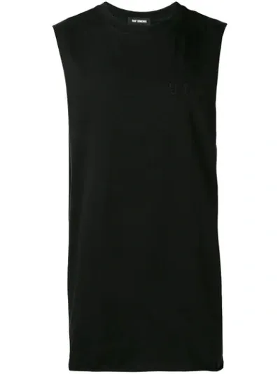 Raf Simons Jersey Tank Top In Black