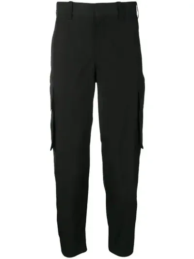 Neil Barrett Tapered Trousers In Black