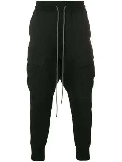 The Viridi-anne Paneled Joggers In Black