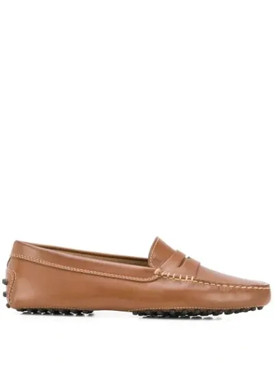 Tod's Gommino Driving Shoes In Brown