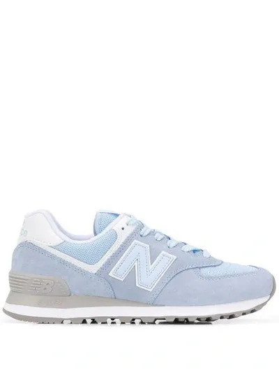 New Balance Side Logo Sneakers In Blue