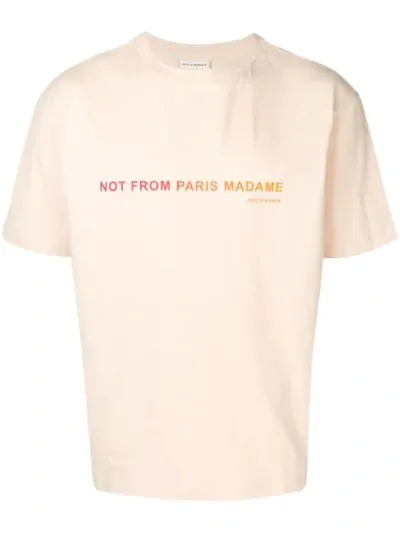 Drôle De Monsieur Mexico T-shirt In Neutrals