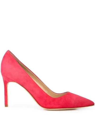 Manolo Blahnik Pointed Stiletto Pumps In Pink