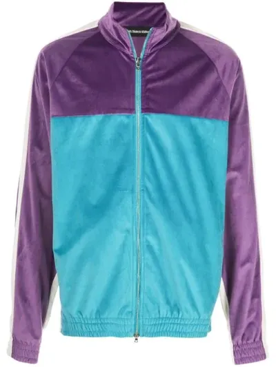 God's Masterful Children Retro Sports Jacket In Purple