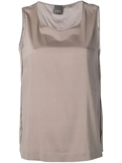 Lorena Antoniazzi Sleeveless Shift Top In Grey