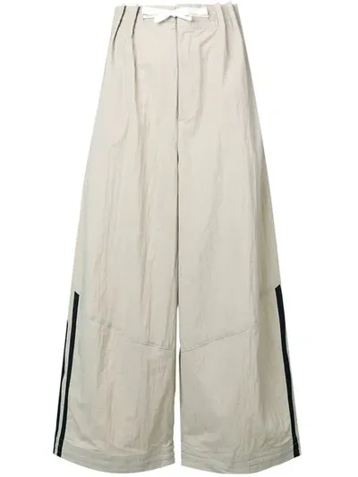 Y-3 Side Stripe Trousers In Neutrals